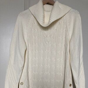 Talbots cream turtleneck sweater